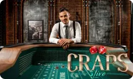 Live Craps slot at Golden Pharaoh Casino